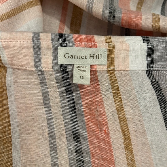 Garnet Hill 100% linen button up shirt - Picture 8 of 8